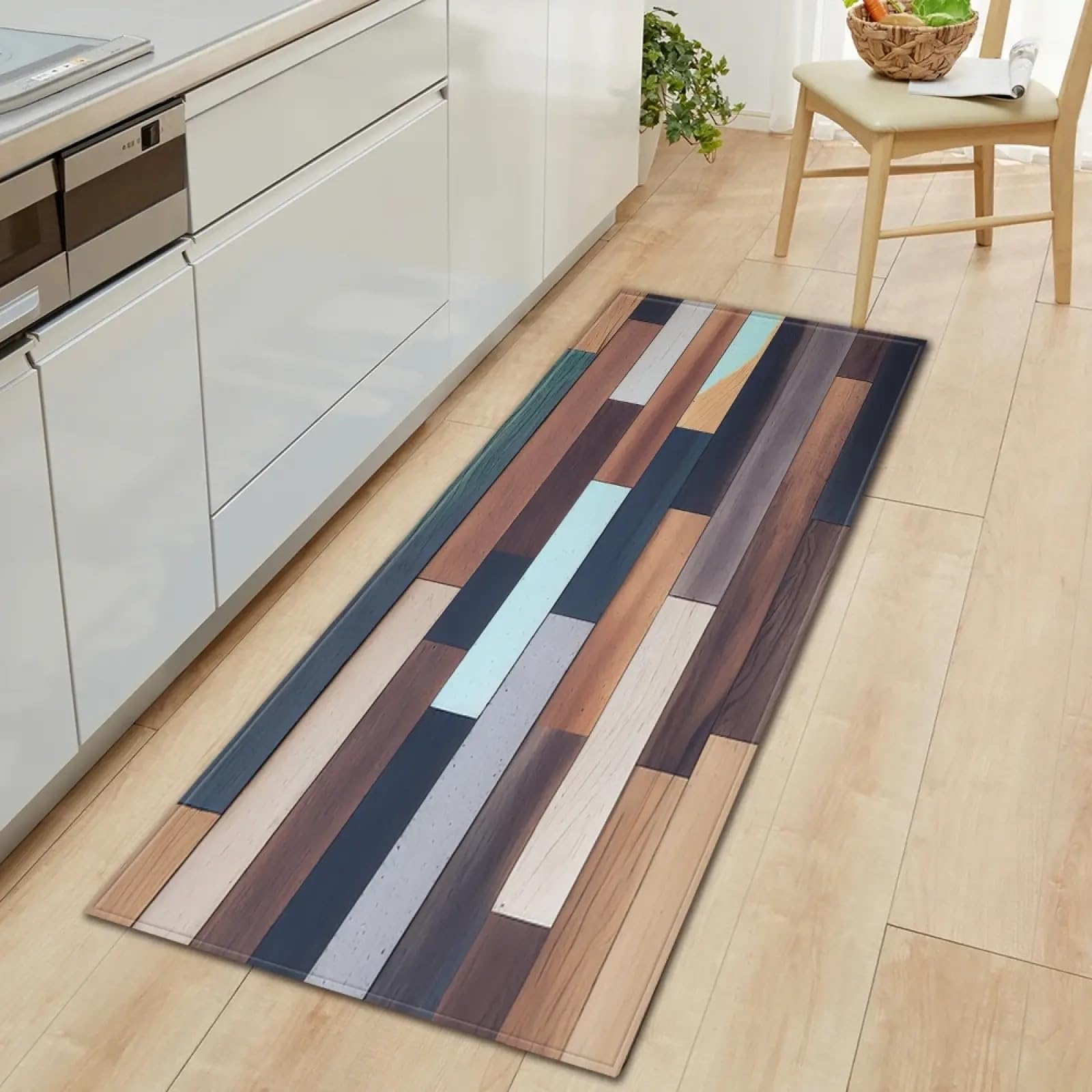 Tapis de sol de cuisine antidérapant 60x230 cm lavable pour couloir