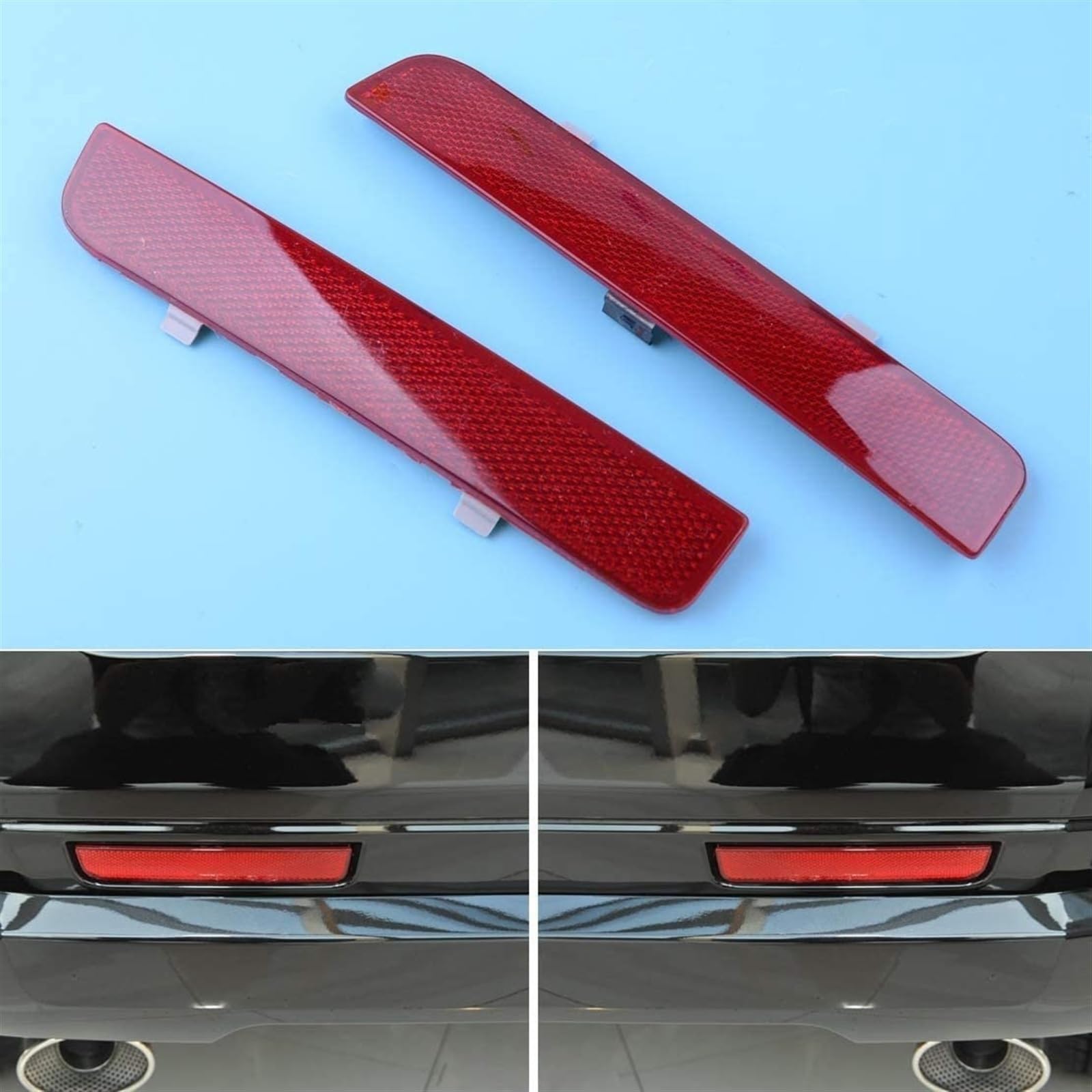Gramigg Paraurti Rosso Riflettore Paraurti Riflettore Paraurti Posteriore Sinistra/Destra Lato Auto Accessori Per LR2 2008-2015 LR006349 LR006348