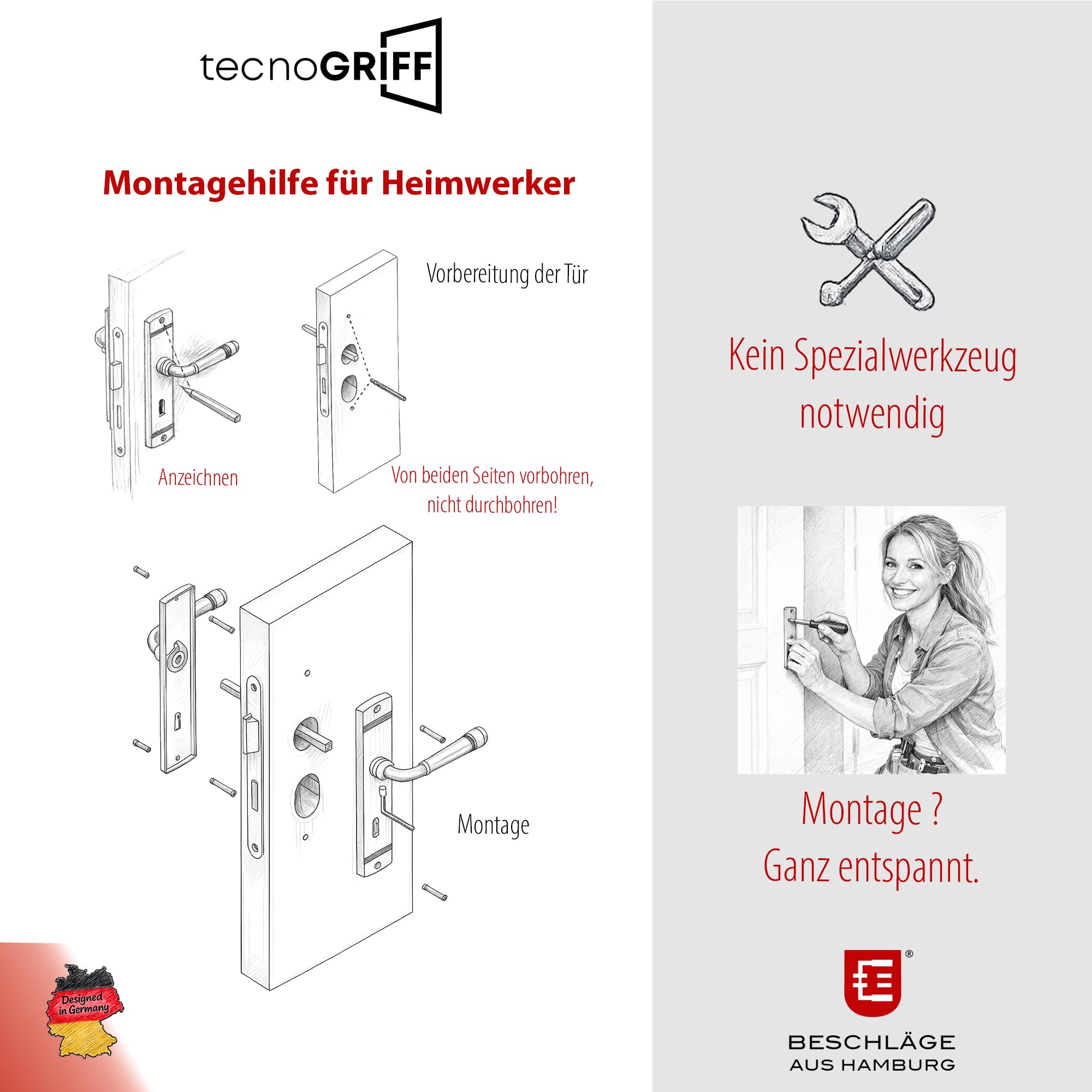 Beschläge Hamburg Türgriffe Türbeschlag EMILY ART 70-09 MPN PVD BB — Türklinke mit Buntbart Langschild für Zimmertüren — Drückergarnitur/Türdrücker für Innentüren, Nickel poliert