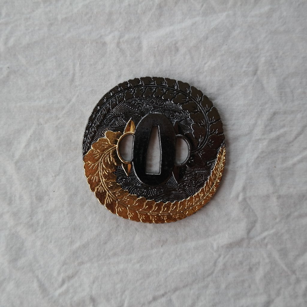Japanese Samurai Sword Koshirae – Tsuba Alloy 099