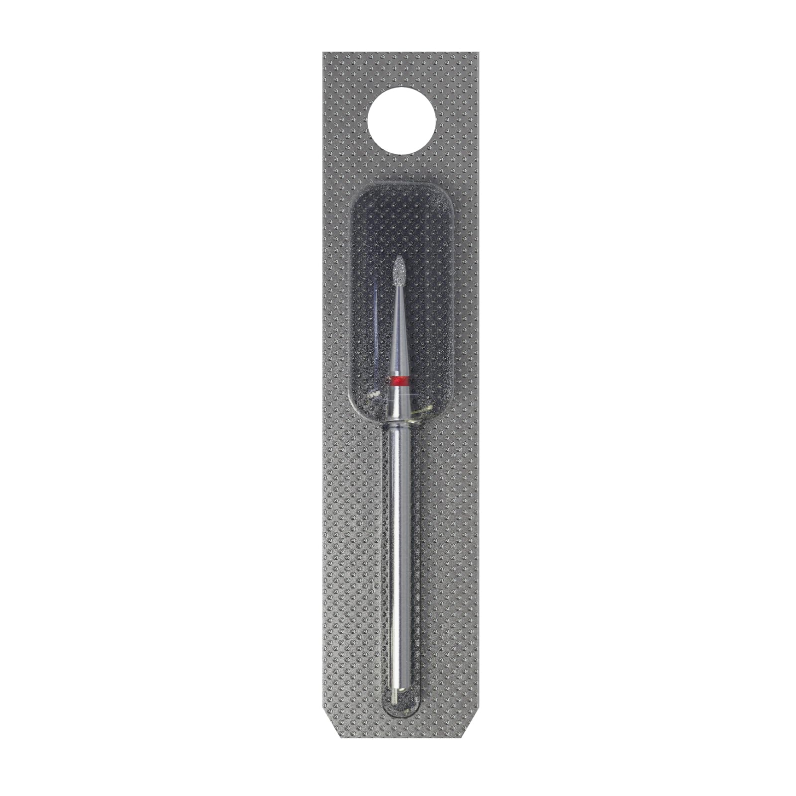 STALEKS PRO - Punta diamantada - Ríbulo redondeado (anillo rojo) I Juego de fresa de uñas I Kit de lijado para lijadoras eléctricas I Punta para manicura y pedicura compatibles (FA50R012/3)