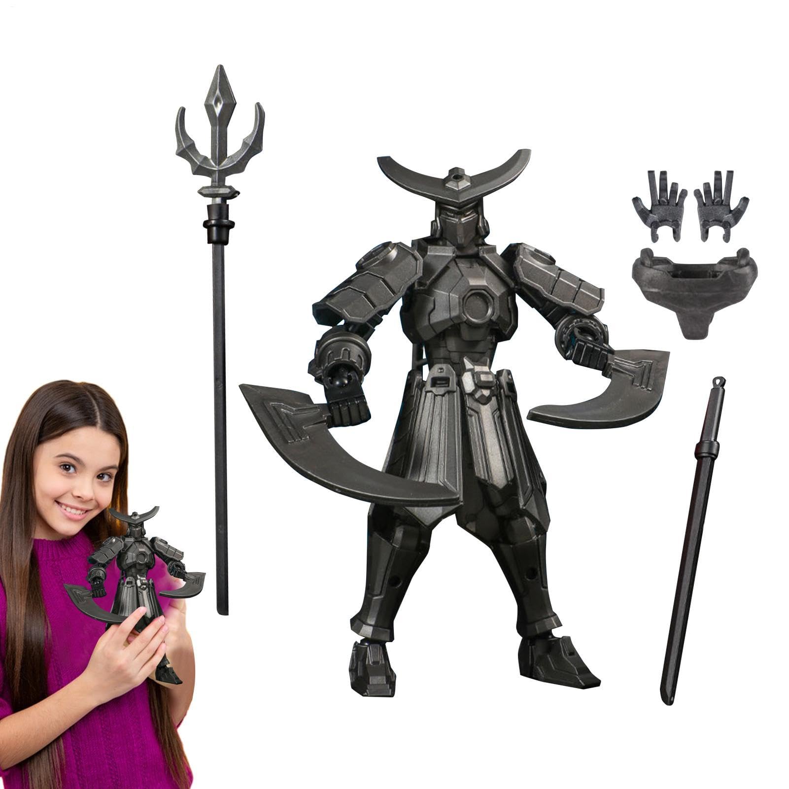 Qutalmi 3D-gedruckte Figur,3D-Actionfiguren Stilvolle 360°-Drehung | Desktop-Dekorationen für Kinder, Sammler, Schreibtischdekoration, Heimbüro, bewegliche Figur, kreatives , Regaldisplay, voll