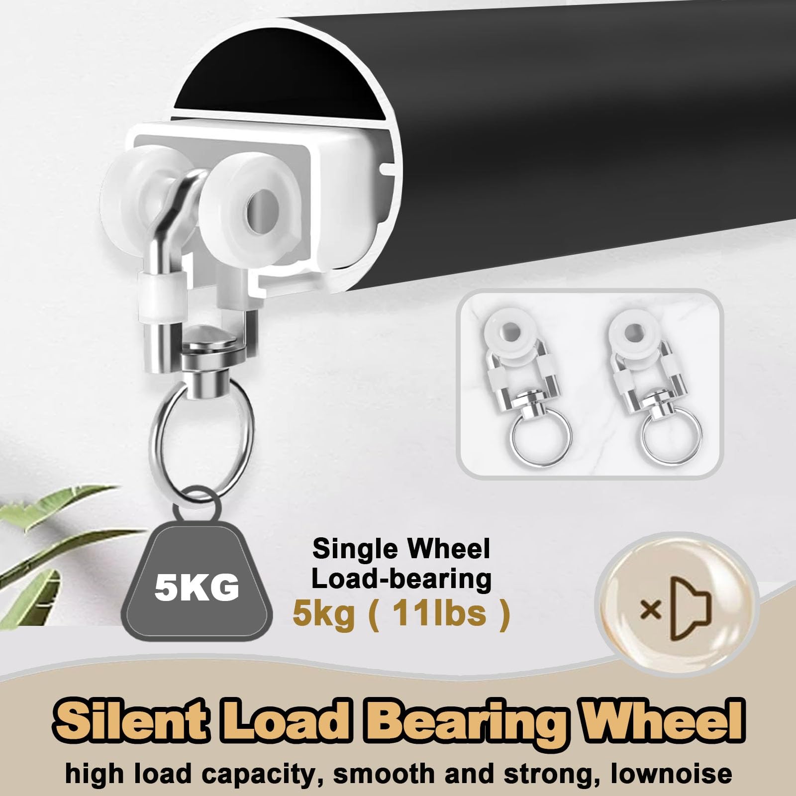 Verstellbare Aluminium-Gardinenstangen Traverse Track für Vorhänge & Vorhänge, Wandmontage, Schwarz/Weiß, 1-8 m, ideal für Raumteiler & Wohnkultur, langlebige und stilvolle Lösung