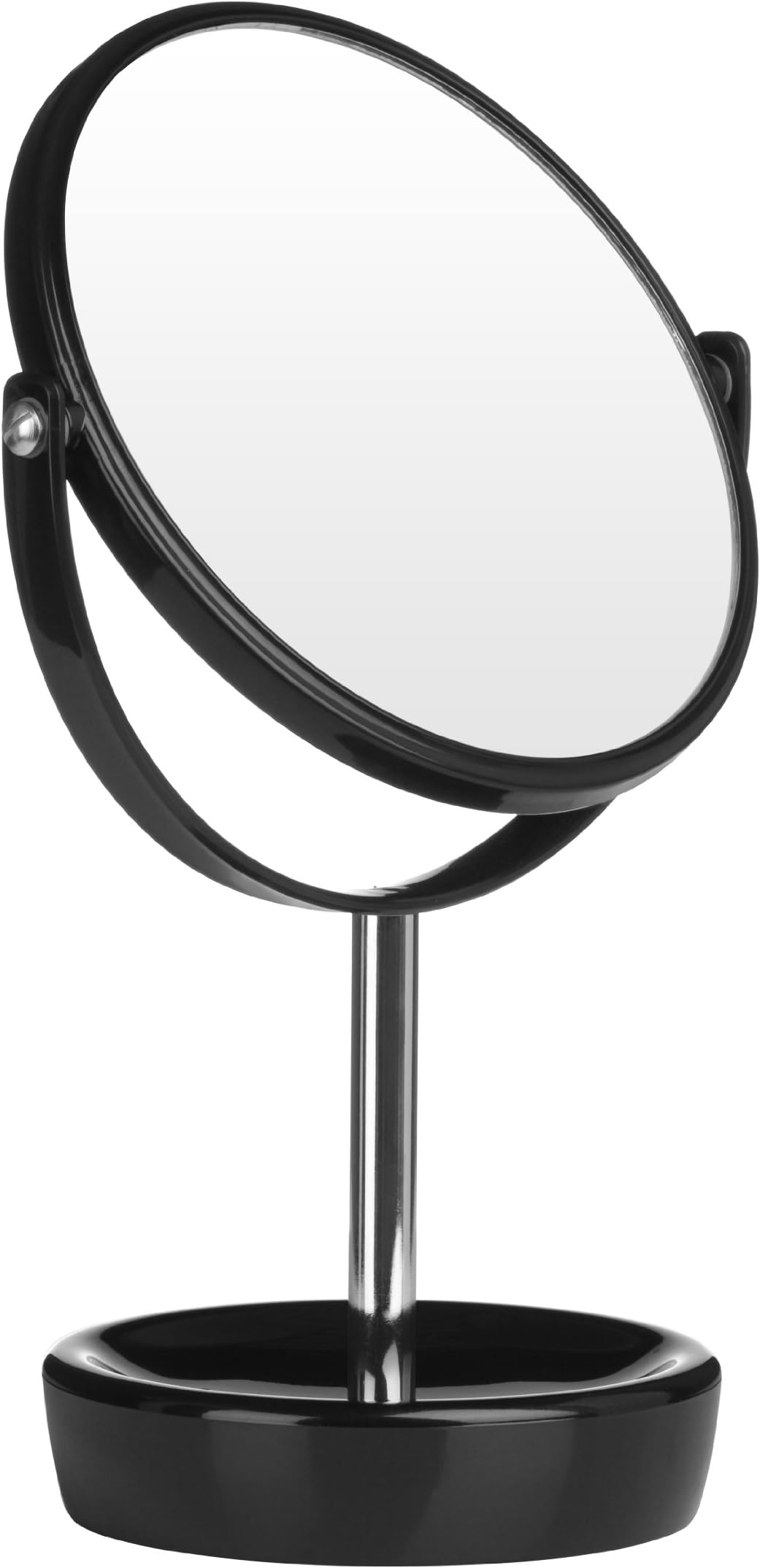 zetmet Fancy Plastic Free Standing Travel or Bathroom Mirror, Black : Amazon.co.uk: Home & Kitchen