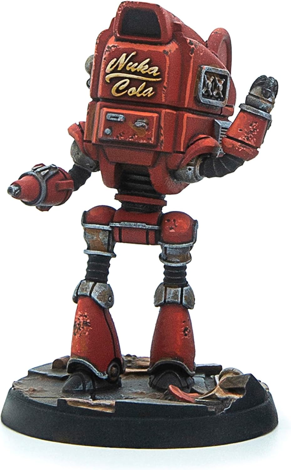 Modiphius Entertainment: Fallout: Wasteland Warfare - Robots: Starlight Theatre Staff -3 Figures, 32mm Unpainted Resin RPG Miniatures, Nuka World Wave