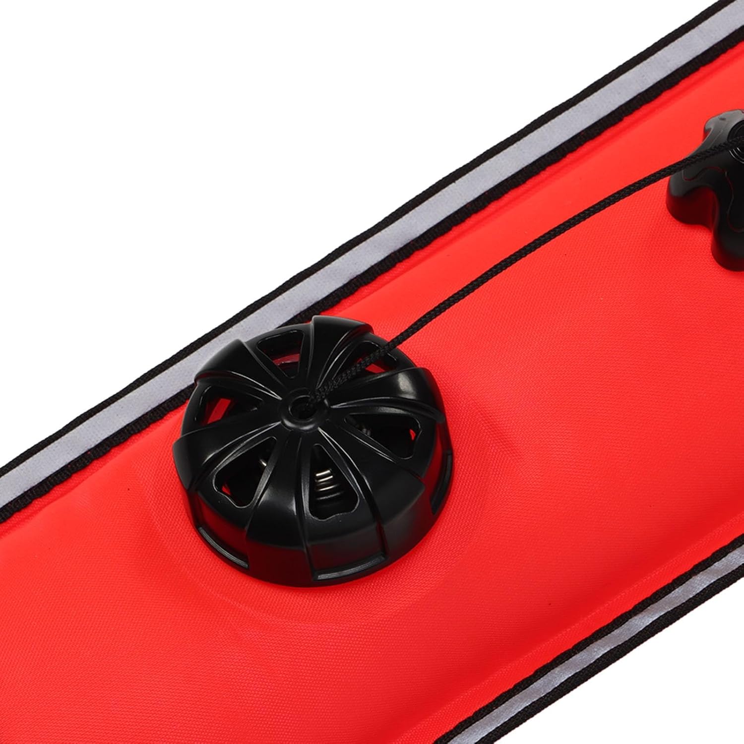 Scuba Marker, High Visibility SMB Scuba Diving Surface Marker Buoy Nylon Sharks Pattern Inflatable Safety Signal Tube Diving Accessories