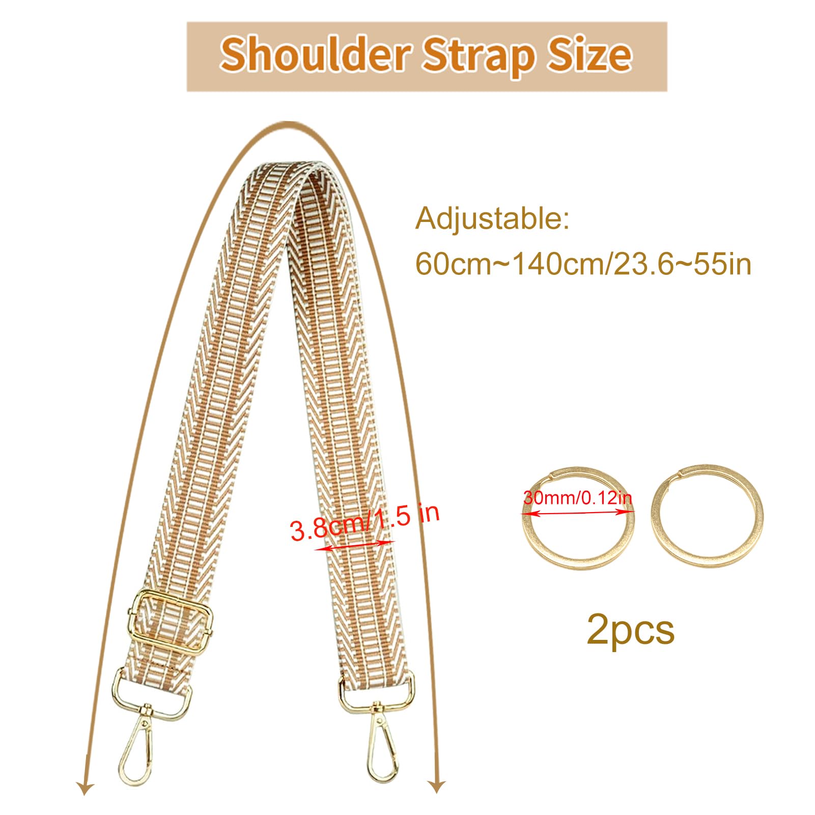 Hibate Universelle Replaceent Bandouliere Pour Sac A Ain Sangle - 5