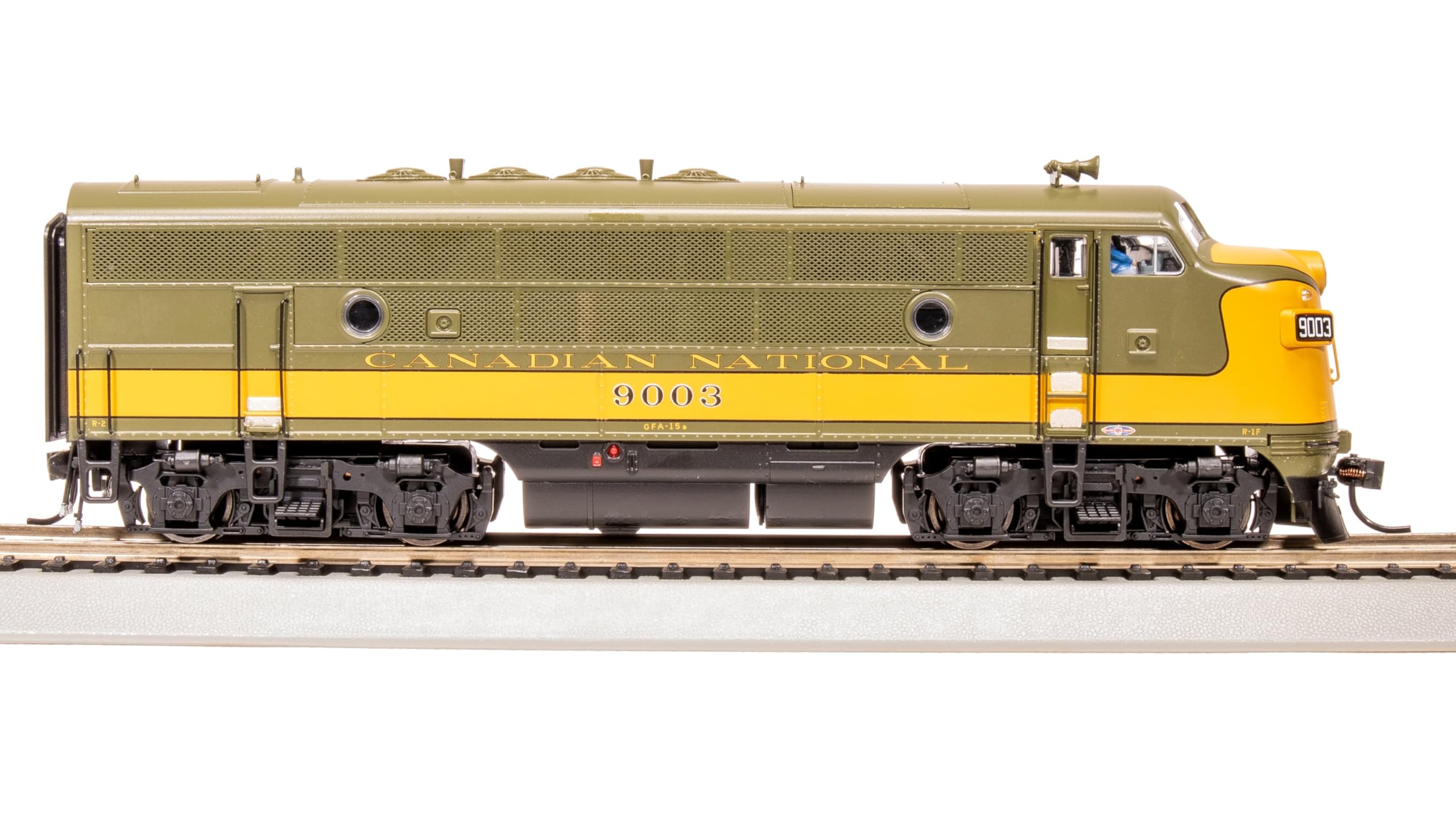 Broadway Limited 8169 EMD F3A, CN 9005, Olive Green & Imitation Gold, Paragon4 Sound/DC/DCC, HO Scale