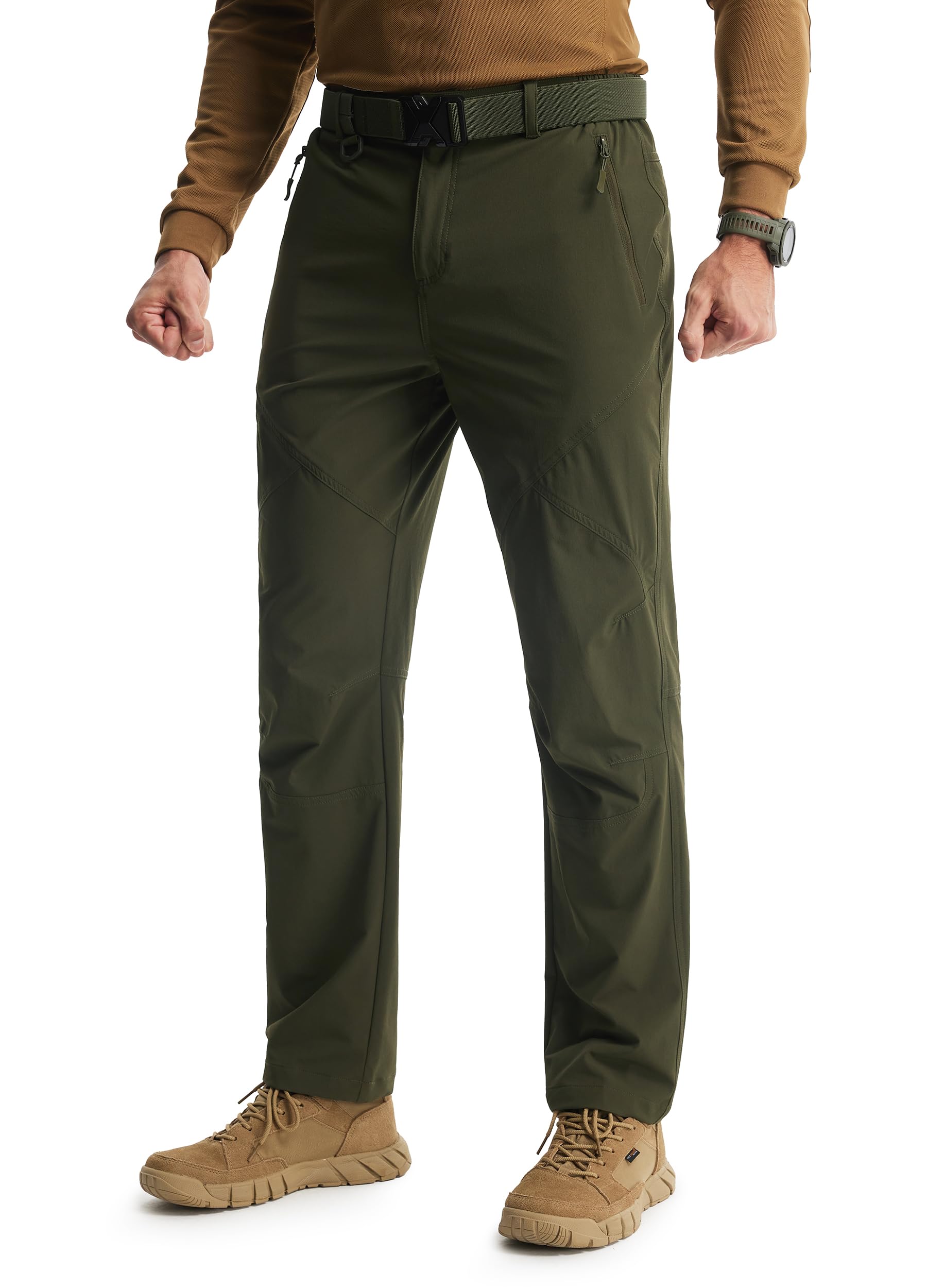 Libin Mens Hiking Pants Lightweight Tactical Cargo Pants Quick Dry Water Resistant Stretchy Straight Leg Travel Pant