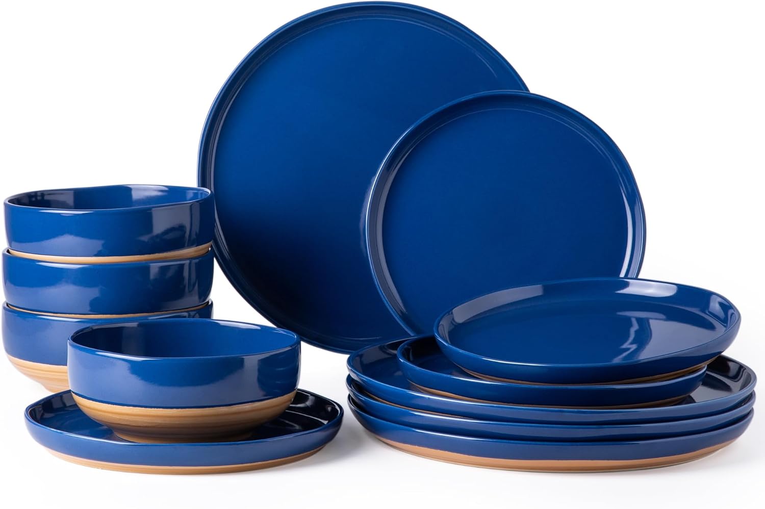 AmorArc Stoneware Dinnerware Sets for 4, 12 Pieces