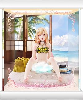 喜多川海夢 水着ver 1/6 専用 アクリルケース LED コレクション ショーケース (上下+背景照明)
