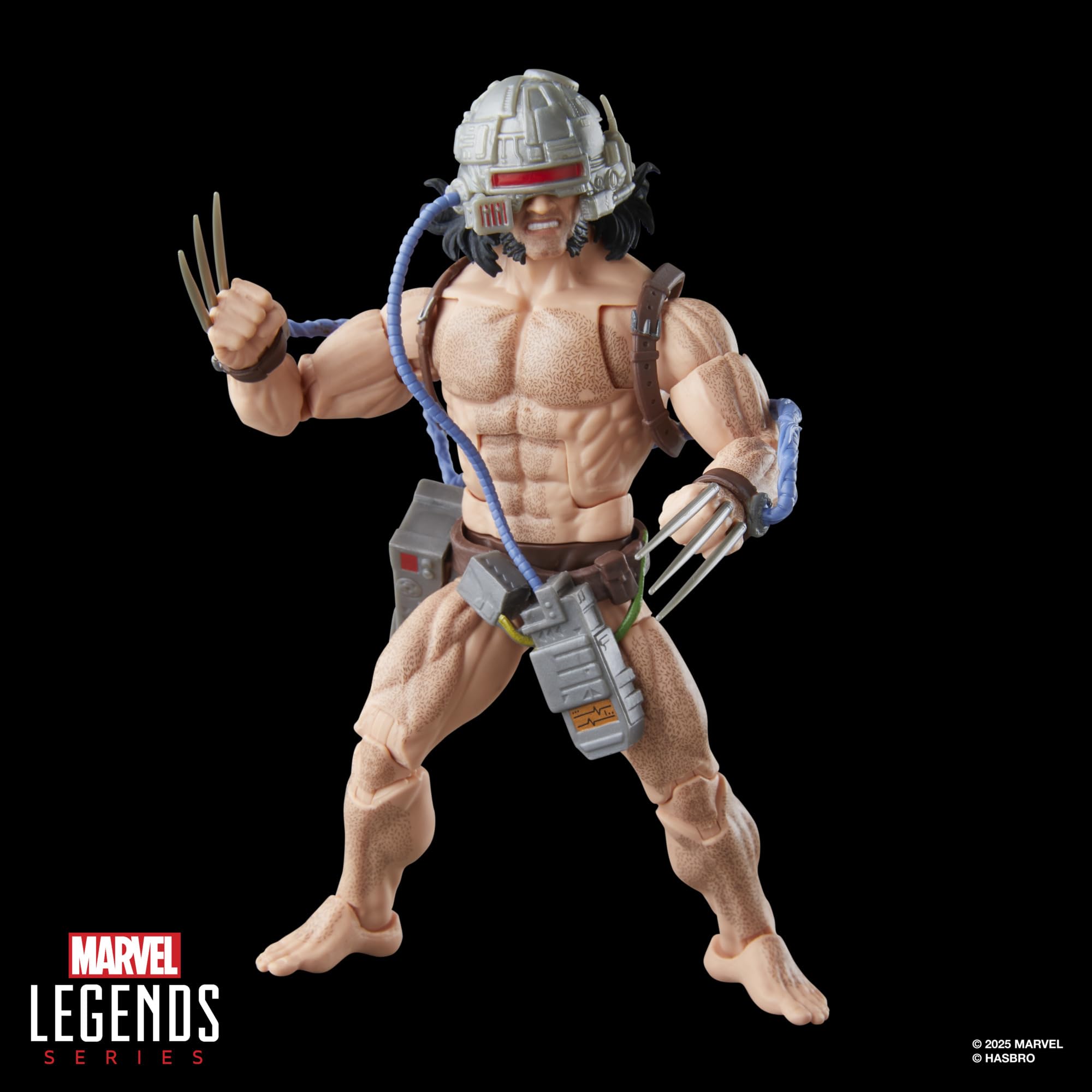 Marvel Legends Series Wolverine (Weapon X), figurine rétro à dos cardback X-Men inspirée de la bande dessinée à l'échelle de 15,2 cm