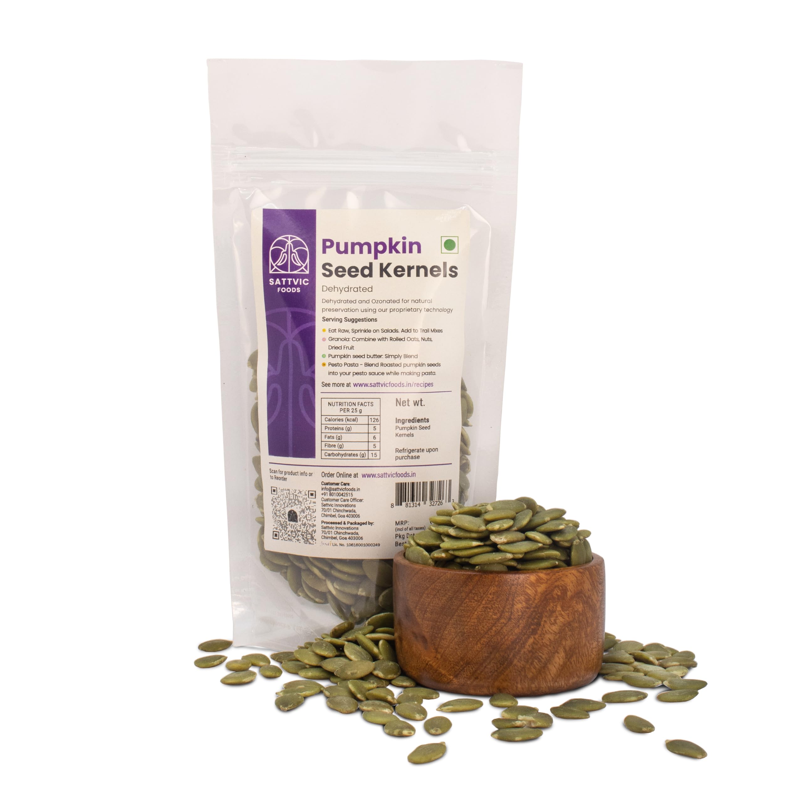 See full amazon price history chart for Sattvic Foods Green Pumpkin Seeds (100 g) (Kaddu ke Beej) | Premium Grade Ozonated & Dehydrated | High Fibre and Antioxidant Rich | Immunity Booster | Eat as snack, Toss on salads, bread Sattvic Foods Green Pumpkin Seeds (100 g) (Kaddu ke Beej) | Premium Grade Ozonated & Dehydrated | High Fibre and Antioxidant Rich | Immunity Booster | Eat as snack, Toss on salads, bread (B016QFTPGM) Amazon Price History, Amazon Price Tracker