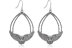 Stunning Silver Owl Drop Earrings: Embracing Your Enchanting Enigma