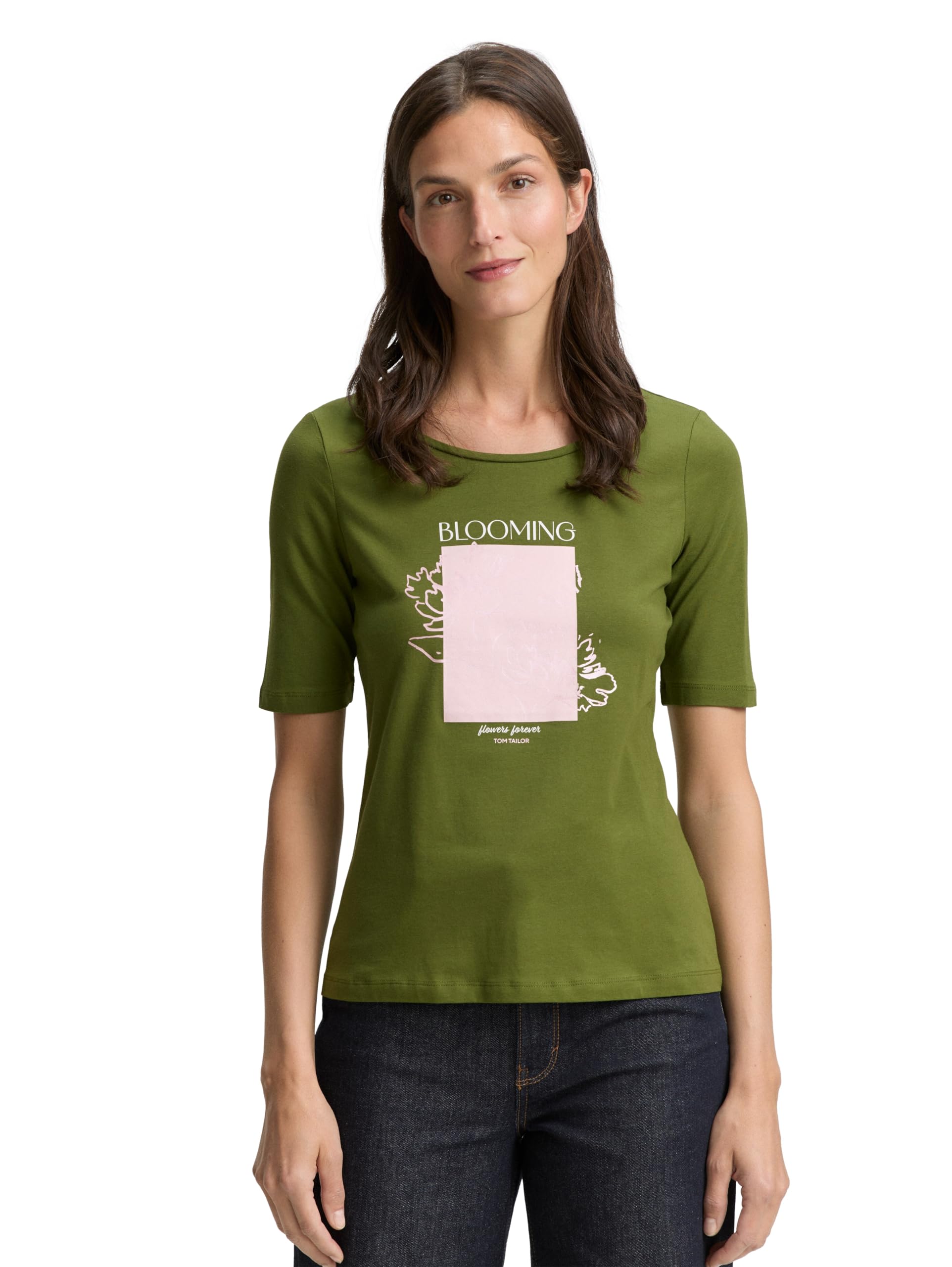 Tom Tailor Damen T-Shirt mit Print