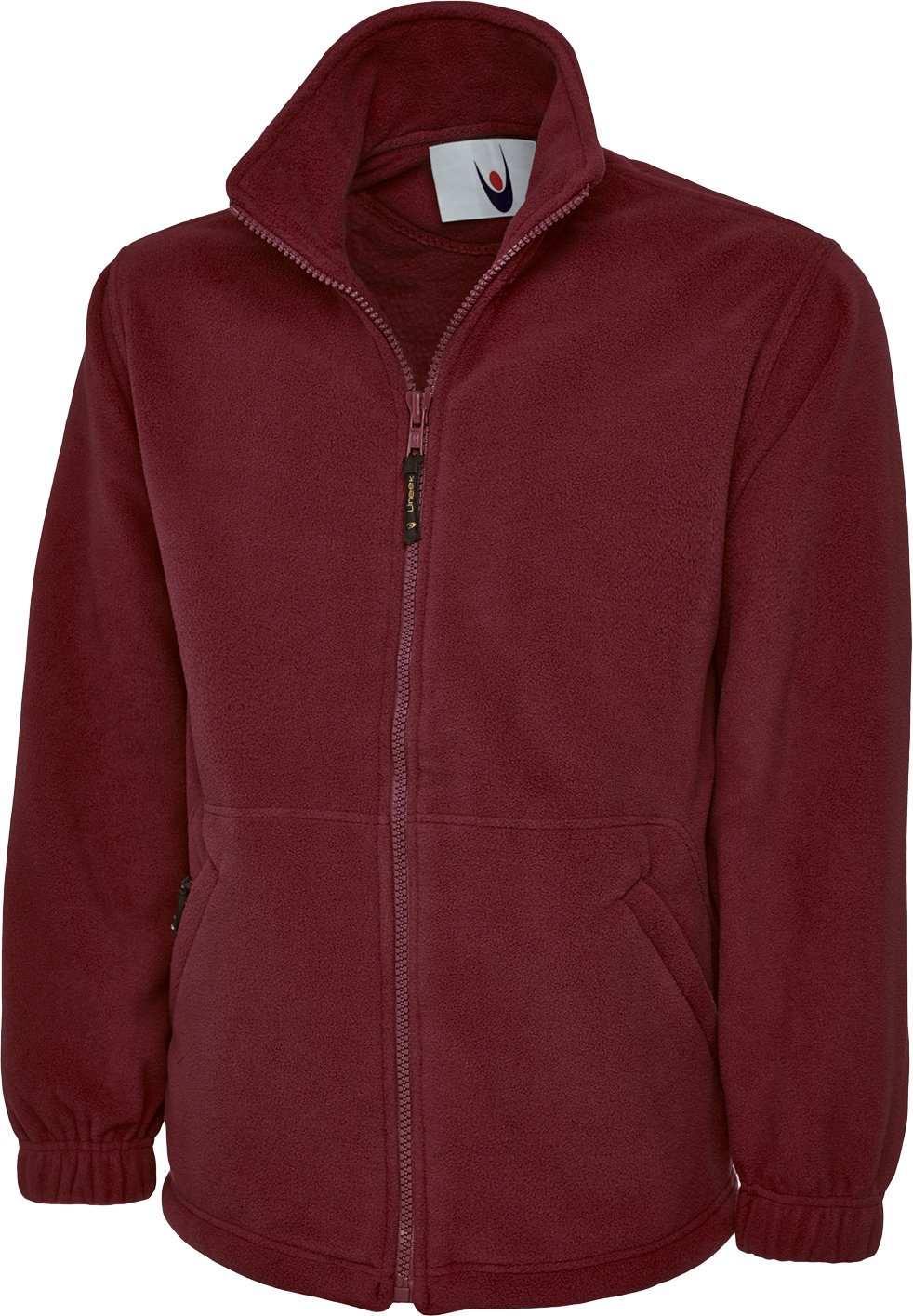 Shoppersbay Men's Maroon Uneek Uc601 Premium Full Zip Micro Fleece Jacket 2XL
