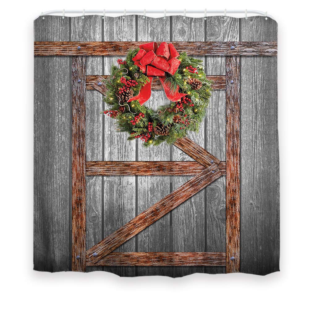 Country Christmas Shower Curtains Curtains & Drapes