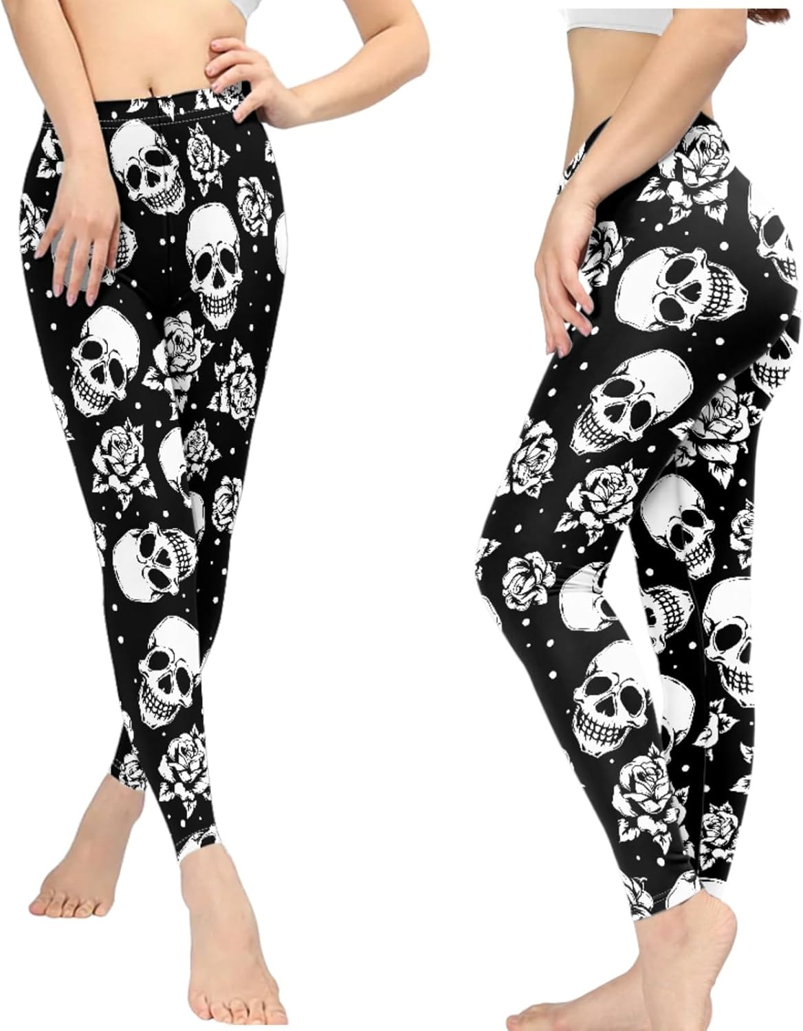 NDISTIN Women High Waist Tummy Control Leggings for Sports Running Gym Fitness Workout Yoga Pants Full Length