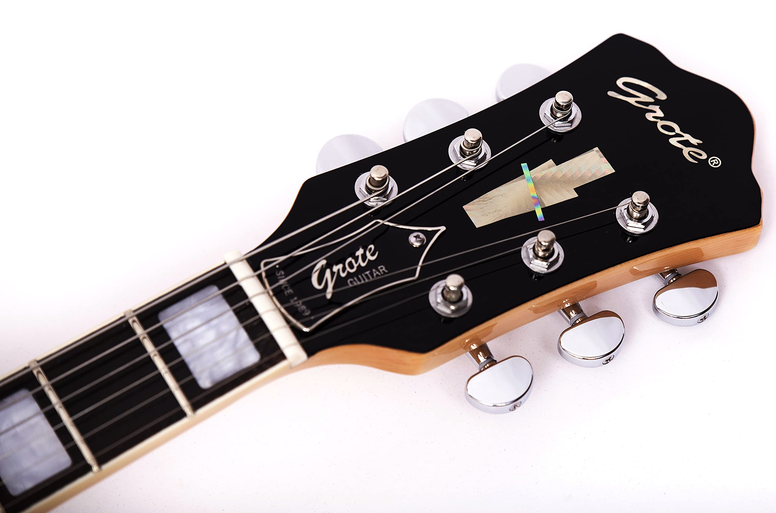 Amazon | GROTE Full Scale Electric Guitar Semi-Hollow Body Guitar 