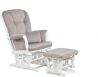 Alice Glider Chair and Ottoman with Pillow