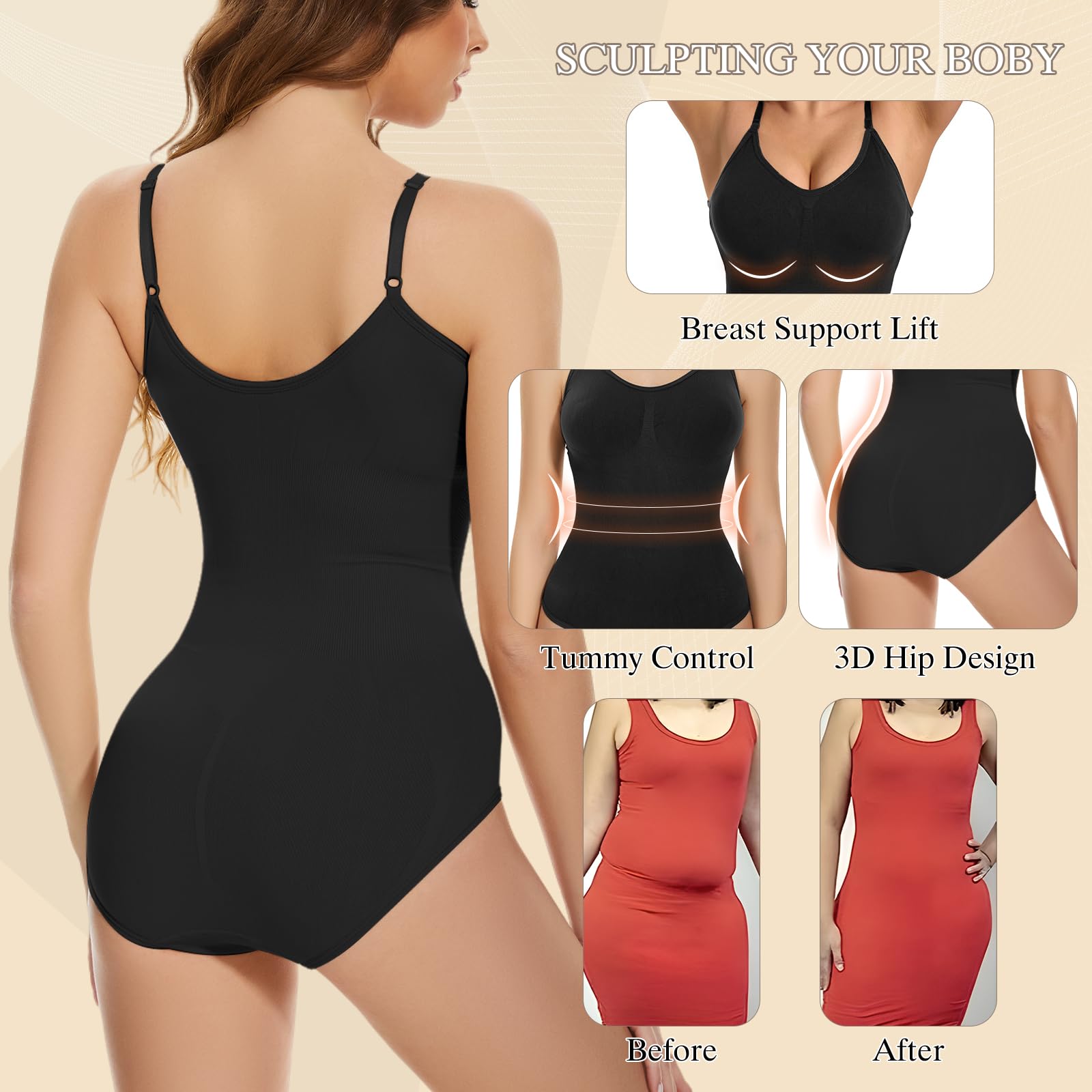 Damskie body wyszczuplające brzuch płaski kombinezon wyszczuplający bielizna modelująca body modelująca rzeźbienie wyszczuplające niewidoczny bielizna bielizna gorset ciało