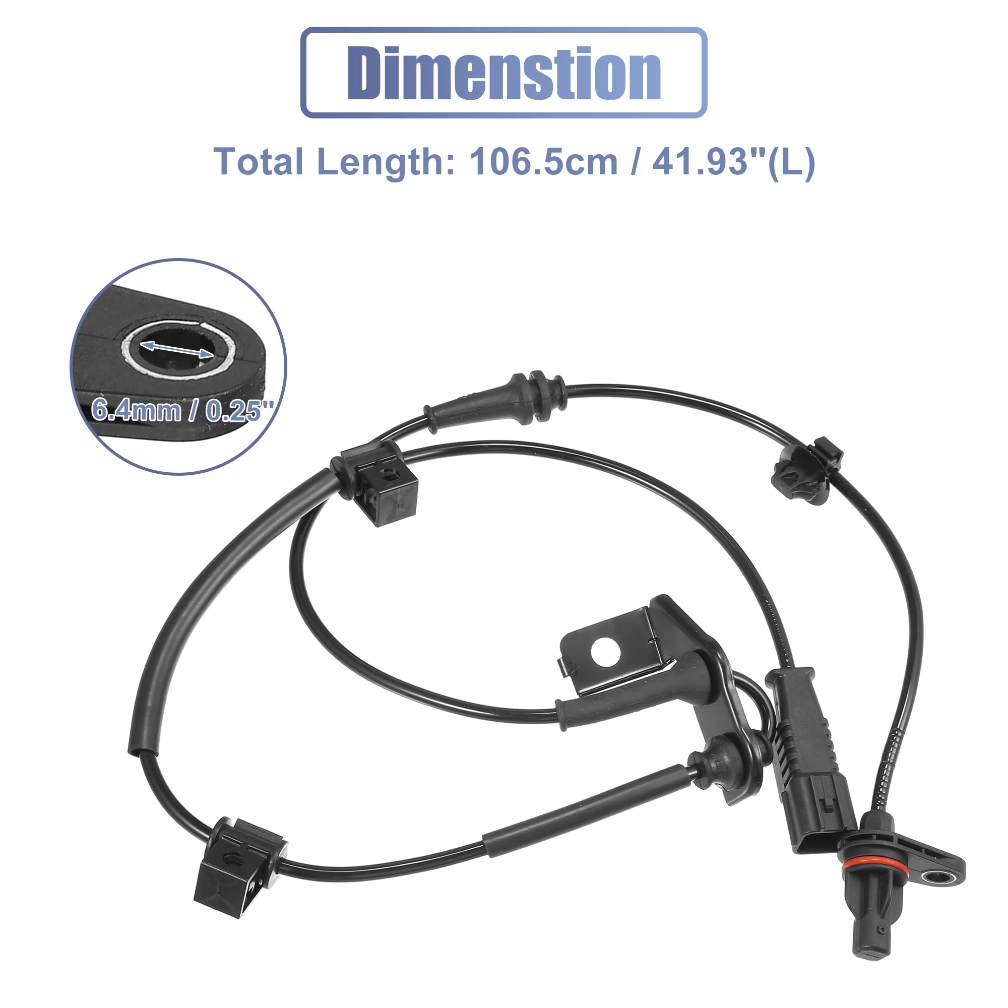 Capteur Vitesse Roue ABS Avant Gauche/Droite QUARKZMAN Pour Ford Transit Connect Mk1 2002-2012
