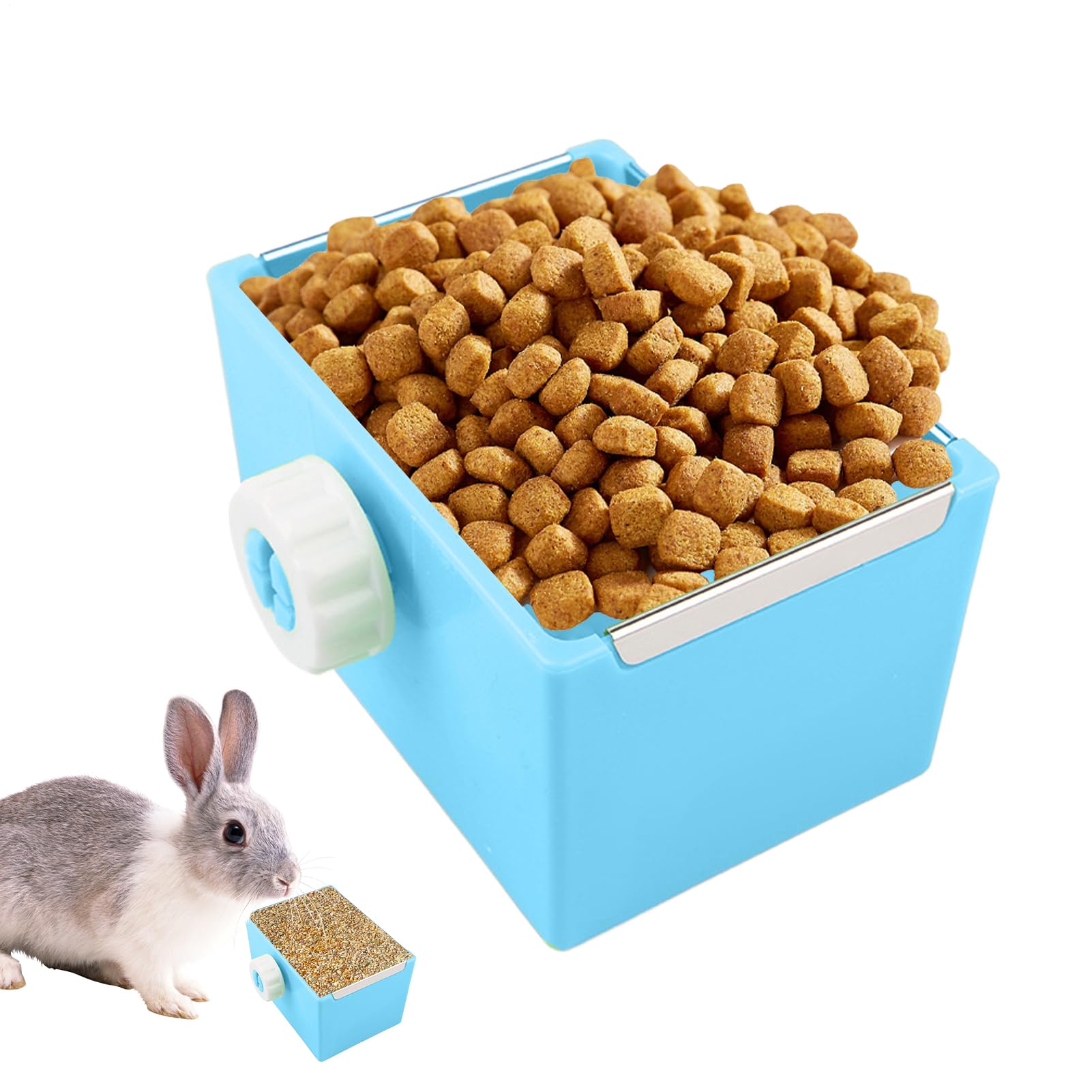 Alimentador de hámster, Bowl de Comida de hámster Dispensador de y Agua | Plato de alimentación de animales pequeños para hámster enano gerbil hedgehog chinchilla conejito