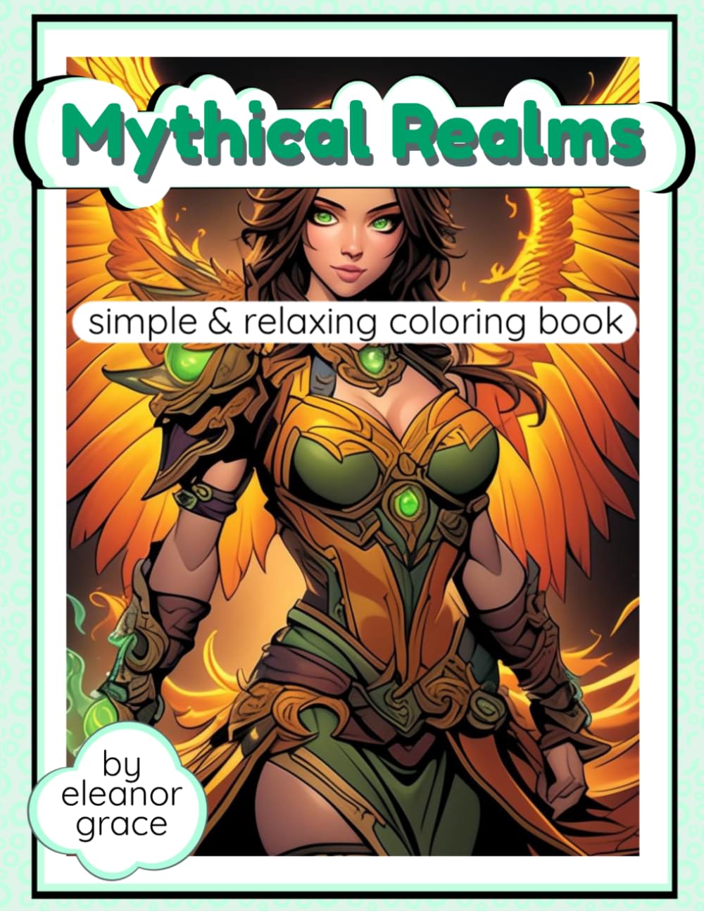 Mythic Realms Coloring Book Epic Gods, Legendary Creatures, and Fantasy Warriors to Color: 40 Image Coloring Book For Adults and Teens Anti-Stress, Relaxation, Decompression
