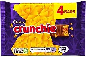 Original UK Honeycomb Cadbury Crunchie Chocolate Bar