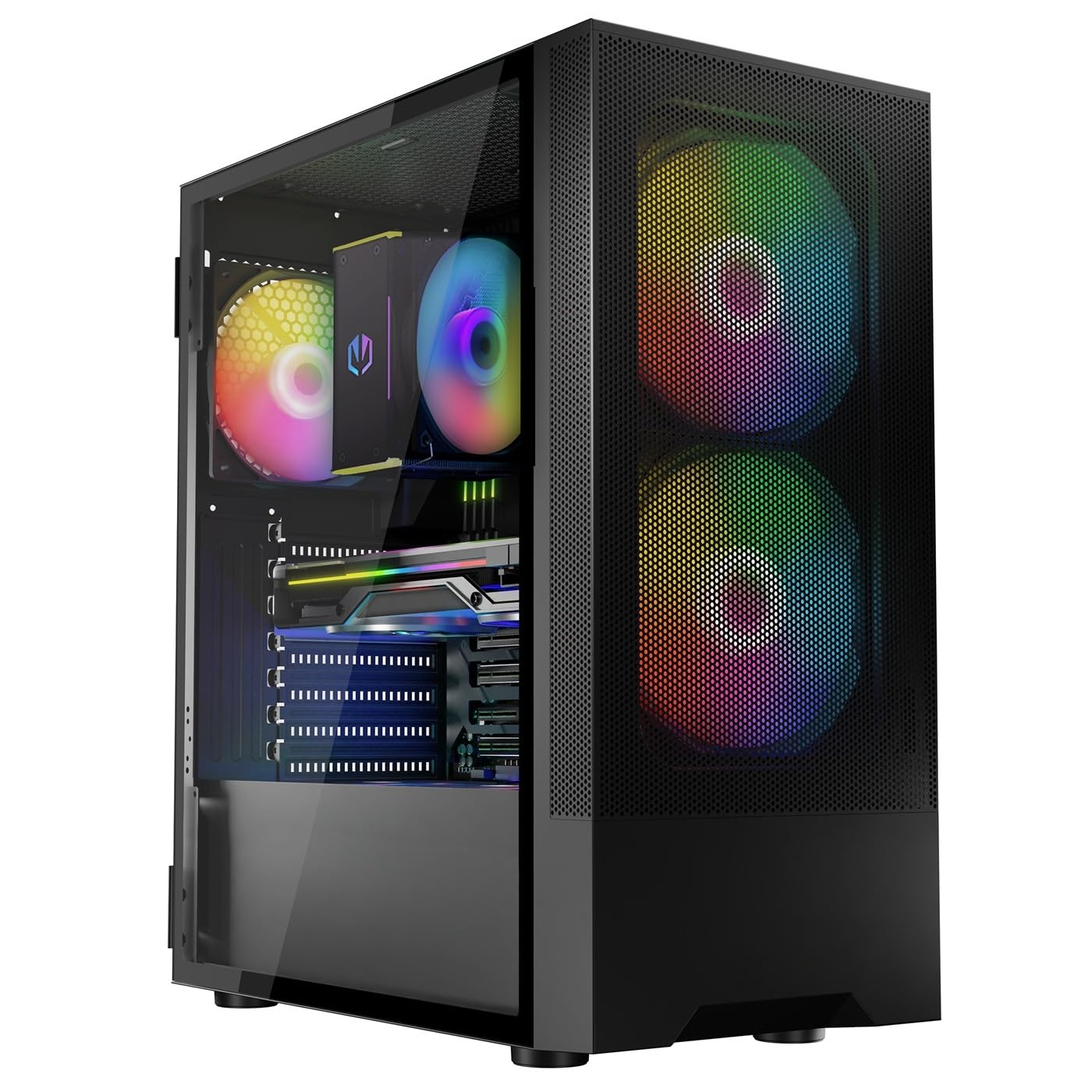 VIST Ordenador Ryzen 7 5700X - Ram 32GB - NVIDIA GeForce RTX 4070 Super - SSD 1TB M.2 - WiFi - Windows 11 Pro