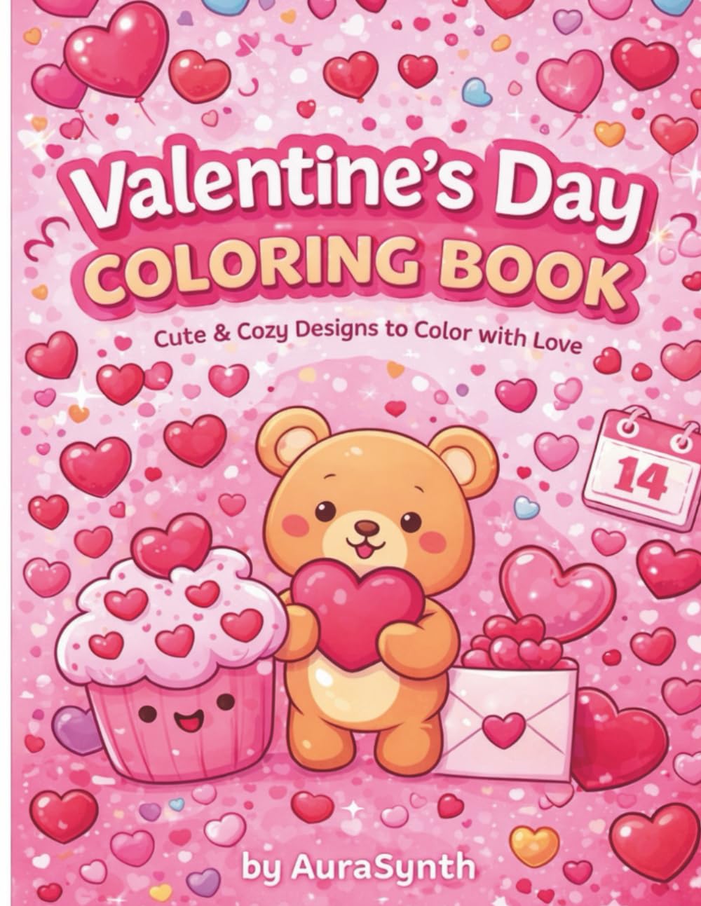Valentine’s Day Coloring Book: Cute & Cozy Designs to Color with Love (AuraSynth Holiday Coloring Collection)