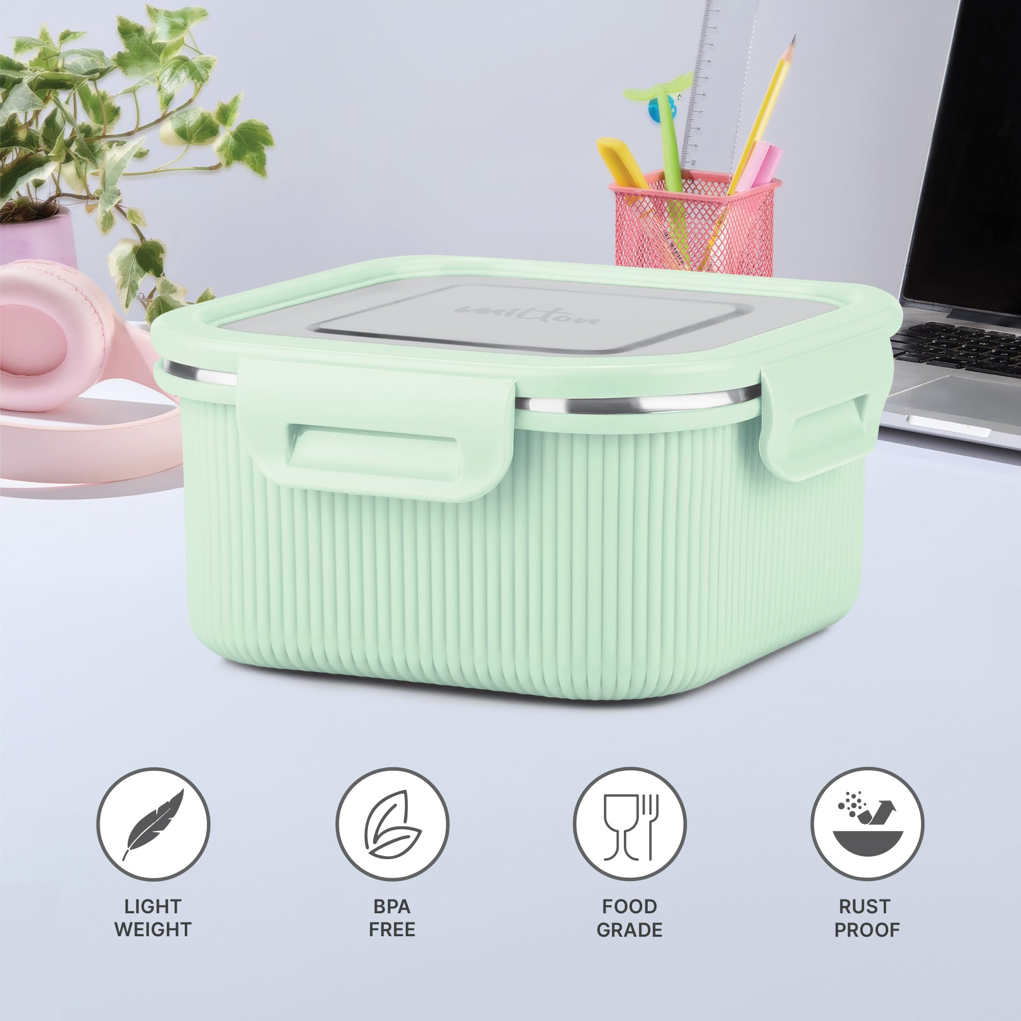 Milton Cool Touch Stainless Steel Container - Microwave Safe -2 Milton Cool Touch Stainless Steel Container - Microwave Safe -2