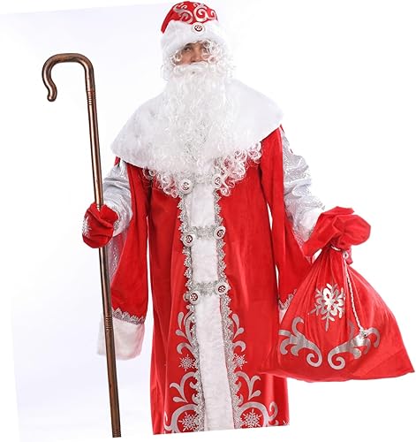 Miniatura 3 de Didiseaon Cetro de pastor de pastor dorado, bastón egipcio para cosplay, disfraz de Halloween, bastón de cetro, bastón de proxeneta para juego de