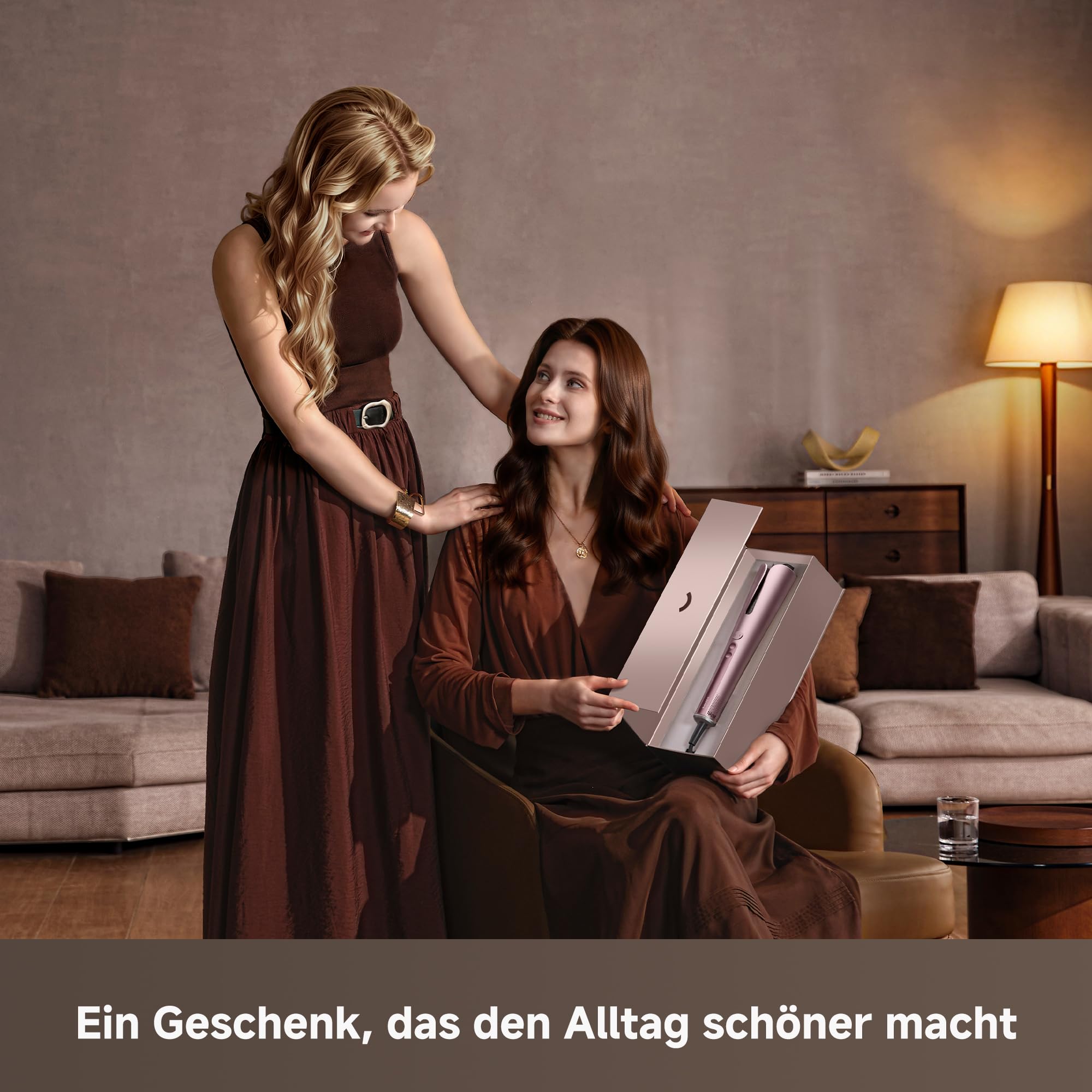 DREAME Air-Auto Lockenstab One-Touch Auto-Stylingfunktion, MCH-Heizsystem | 360° bidirektionales Lockenstyling, LED-Anzeige, NTC-Temperatursteuerung, 3 Heizmodi, Verhedderungsschutz, 2,8 m Kabel