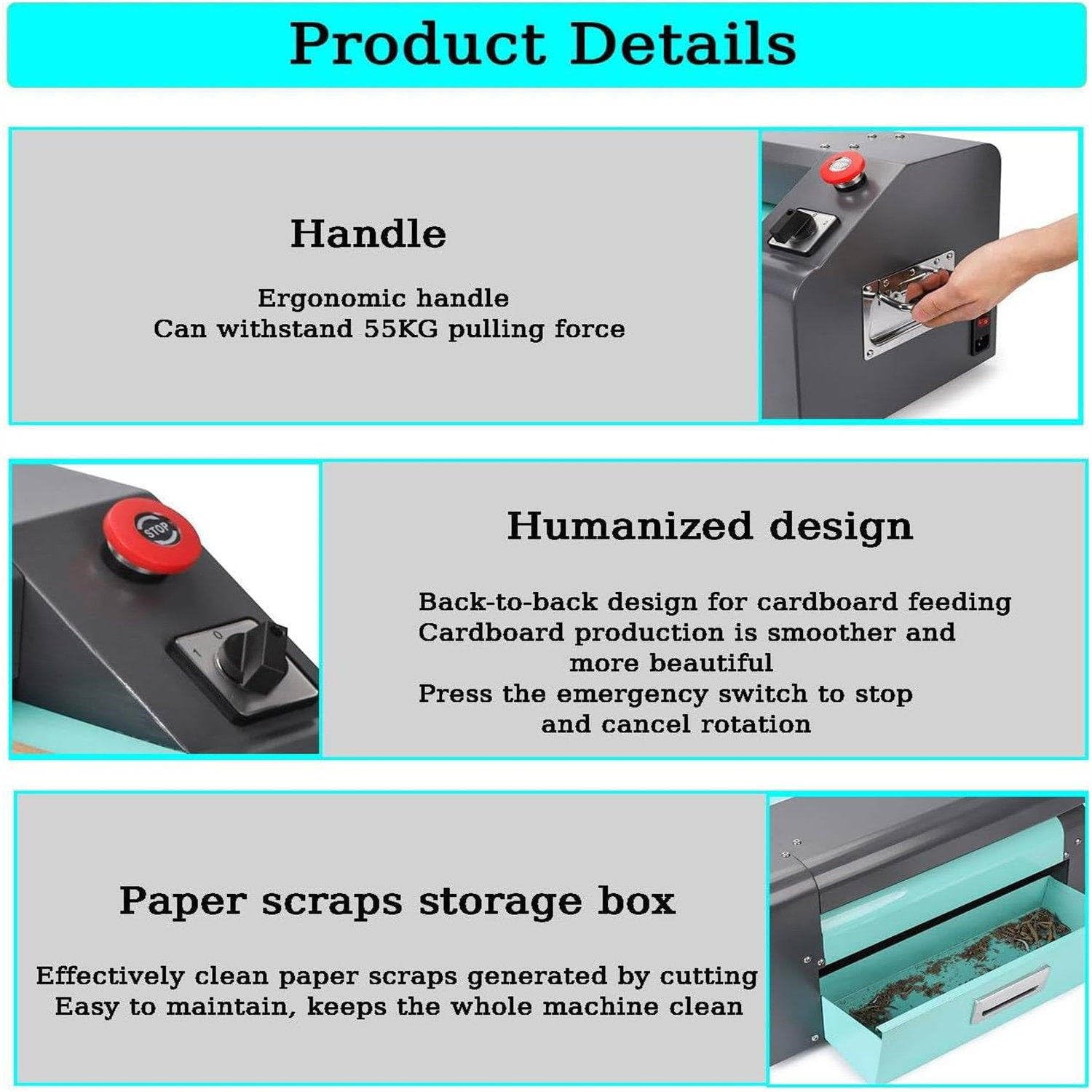 Kartonschredder, industrieller Verpackungspapierhersteller, 350 mm Schnittbreite, 5 m/min Geschwindigkeit, effizienter Perforator für Versand, Verpackung, Recycling von Abfall