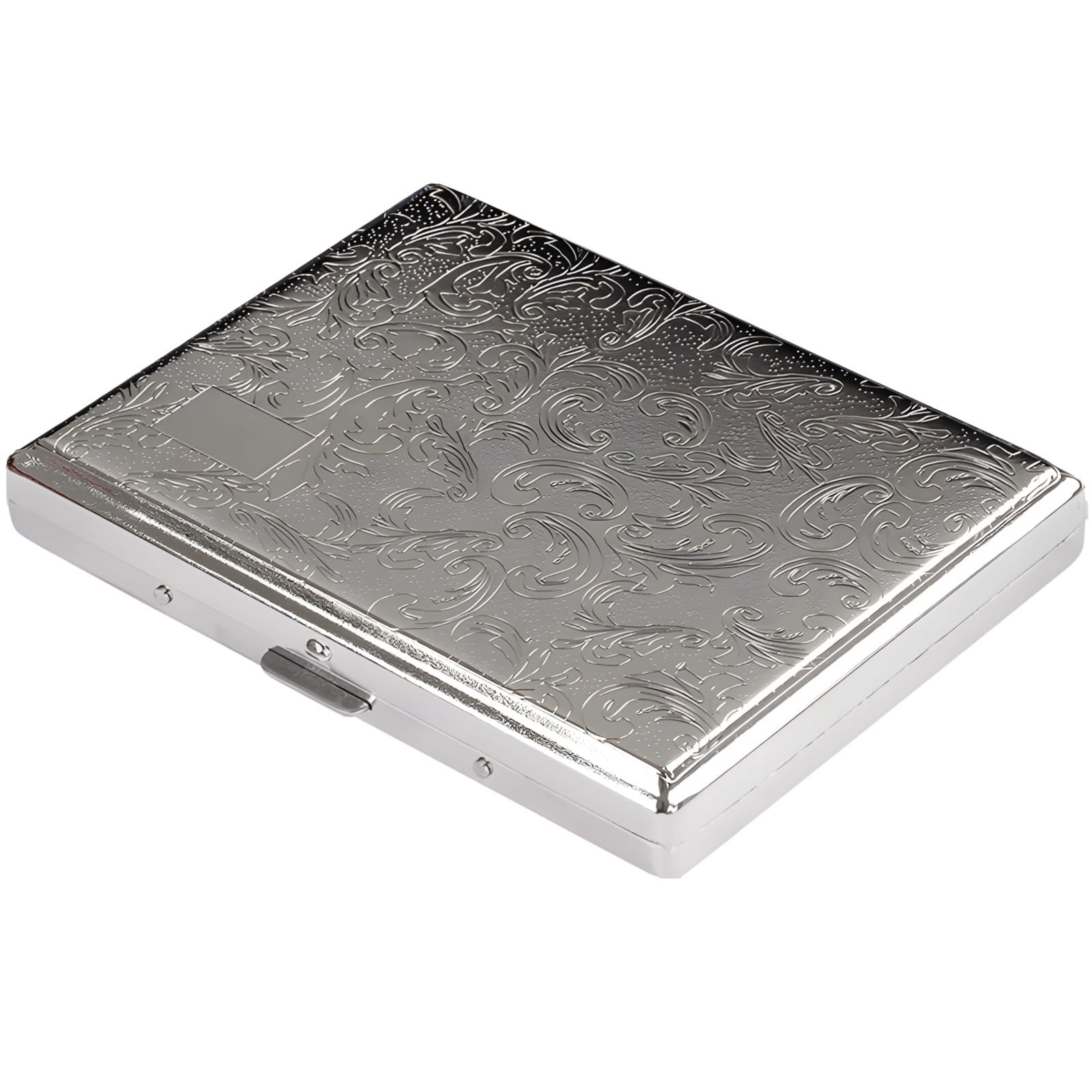 floral cigarette case Amazon.com: Slim Metal Cigarette Case with Floral Design, 22-Capacity Tobacco  Holder, Elegant Silver Engraving, Portable Box for Men : Health & Household