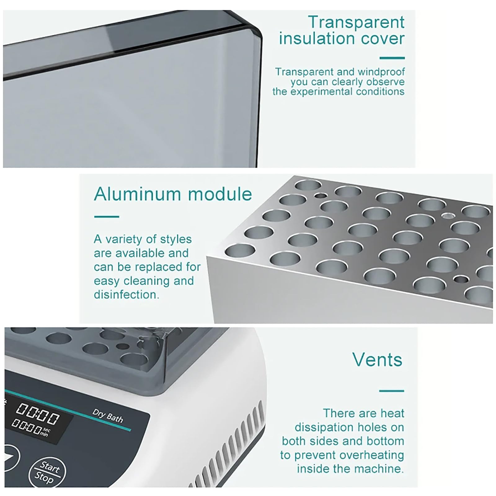MáQuina De Calentamiento/Enfriamiento De Gel, Calentador De Gel De Plasma PRP PPP, BañO De Metal De Temperatura Constante, Temporizador De 5 S-23 H 59 Min, Jeringas De 5ml/10ml/15ml,Heating&Cooling