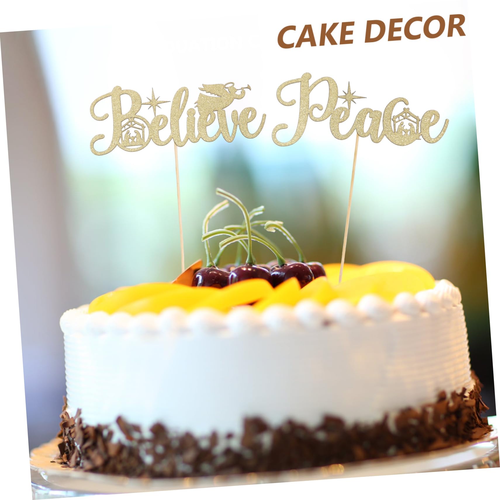 Hemobllo 5 Series Decoración De Pasteles Adornos para Tartas Y Cupcakes Fiestas DIY Y Celebraciones Navideñas 12 Piezas X 5