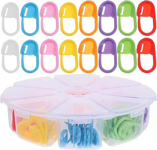 Cabilock 1 ganchos marcadores de ganchillo de colores para puntadas de ganchillo, hebillas, suministros de ganchillo, marcadores de puntada,