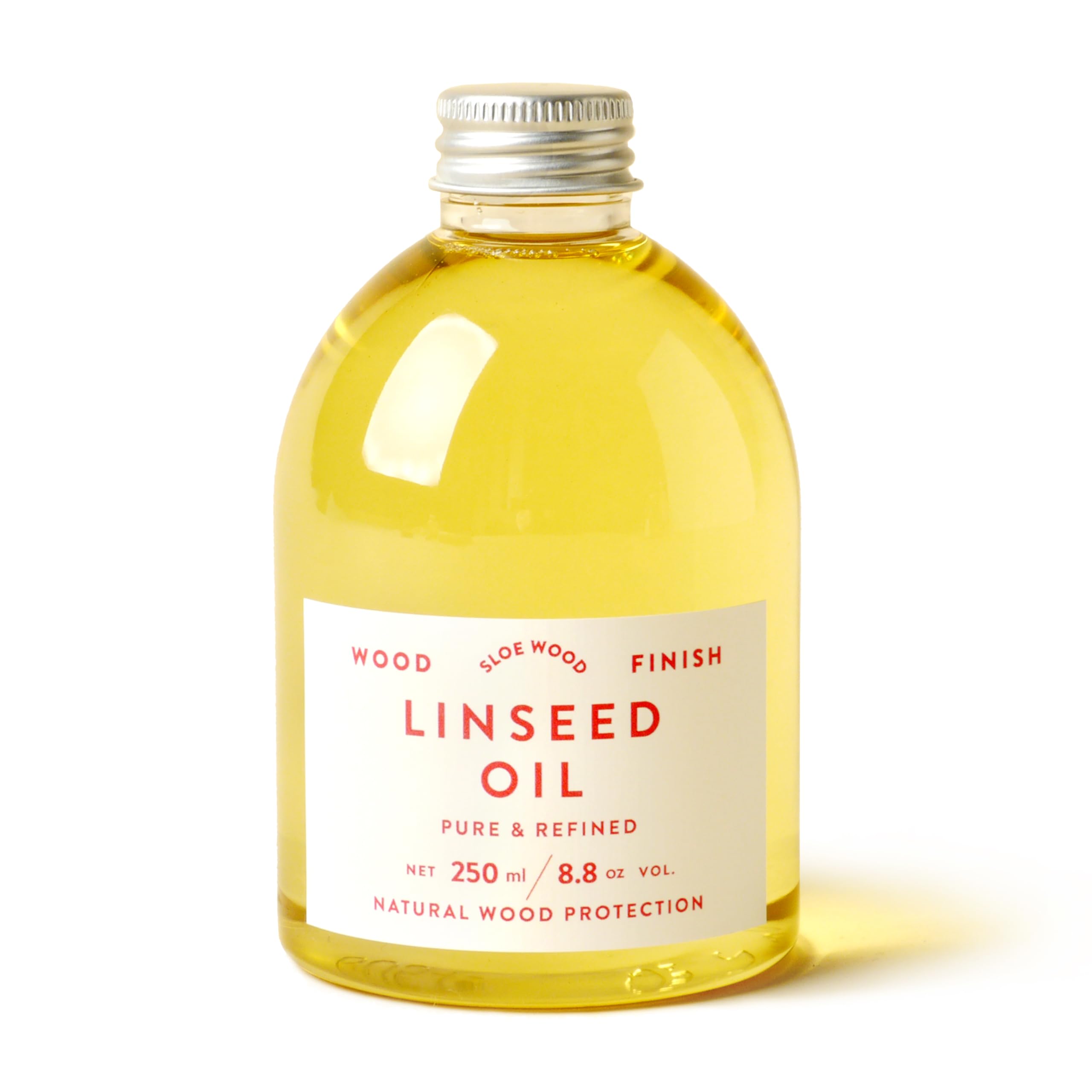 Refined Linseed Oil - Natural Wood Sealant and Oil Painting Medium, High Purity Clear Finish for Fine Wood Work, Interior Furniture, Food-Safe (Clear, 250ml)