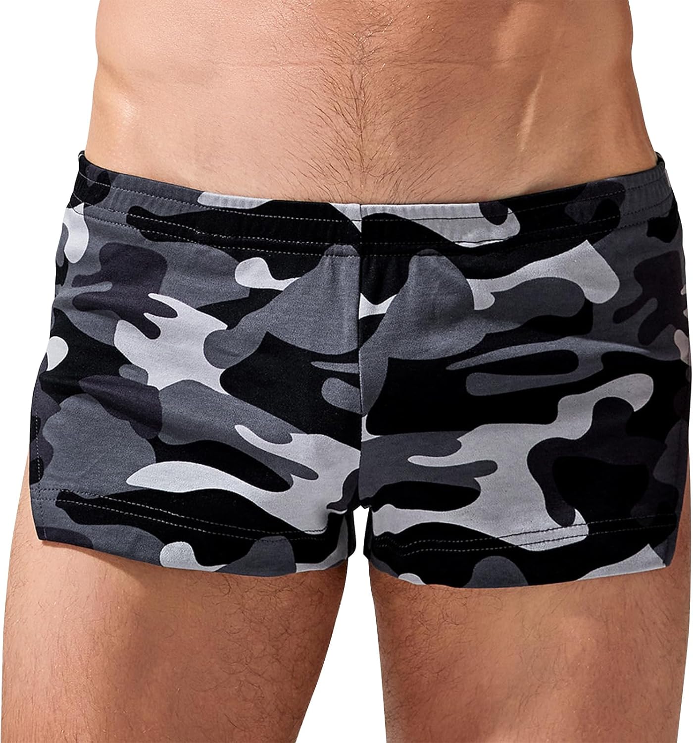 Mens 3 Inch Inseam Shorts Gym Running Sweat Shorts with Back Pockets - Image 2