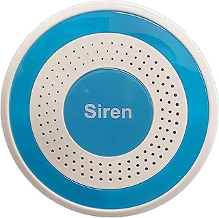 【OSI Alarm Wireless Indoor Alarm Strobe Siren】 Accessory for OSI DIY Home Wi-Fi Alarm Kit ,Wi-Fi Wireless Strobe Siren, Plugs into Electrical Outlet, Back-up Lithium Battery