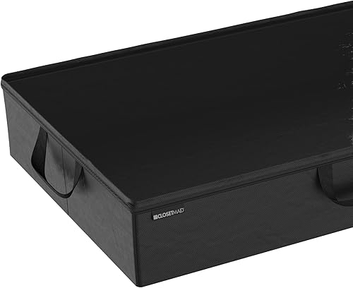 Miniatura 4 de ClosetMaid 20504 Bolsa de almacenamiento plegable debajo de la cama con asas, cierre de cremallera y ventana transparente para suéteres, zapatos,