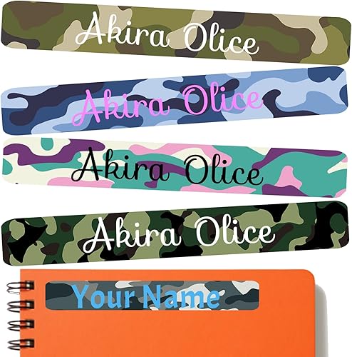 100 etiquetas personalizadas para niños, etiquetas con nombre personalizables, impermeables, para botellas de agua, loncheras, libros y suministros