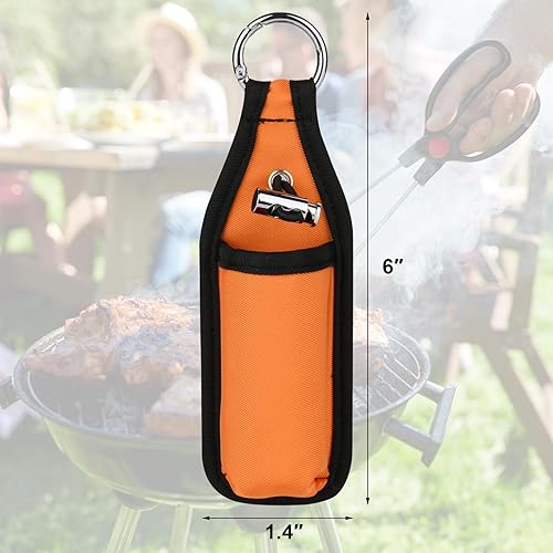 Miniatura 6 de Beautyflier Soporte de funda para salsa picante de 2 oz2.0 fl oz, soporte portátil para cinturón de botella para tabasco, sriracha y cholula, para