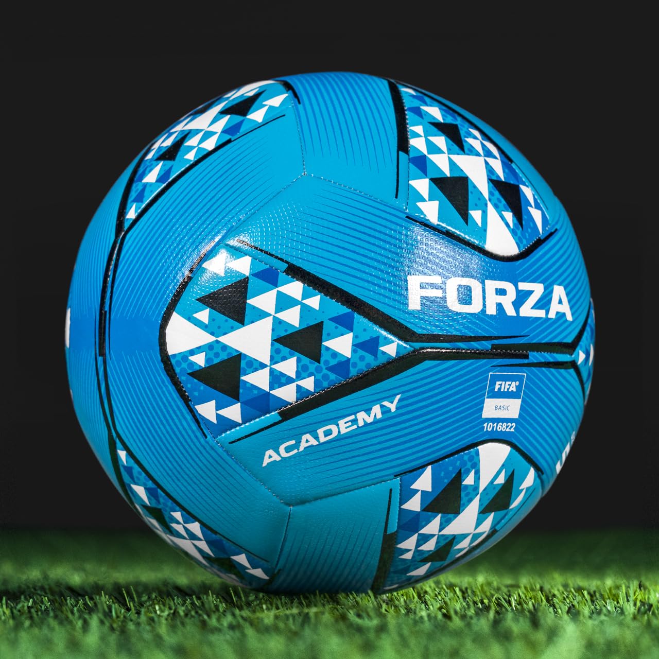 FORZA Academy Footballs – FIFA Certified, Durable Match & Training Balls, 6 Colour Options & Multipacks (Blue & White, Size 5 (Adult) - Pack of 1)