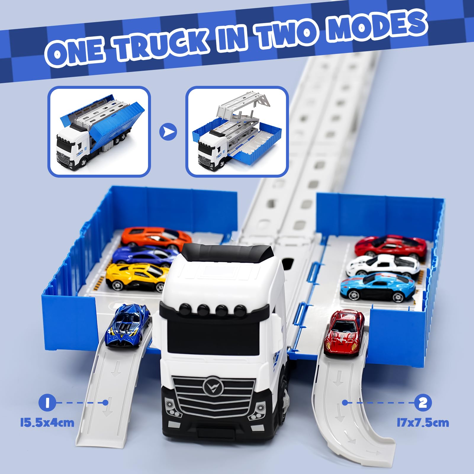 Transporter Truck Cars Toys for Boys 3 4 5 6 Years Old - Image 3