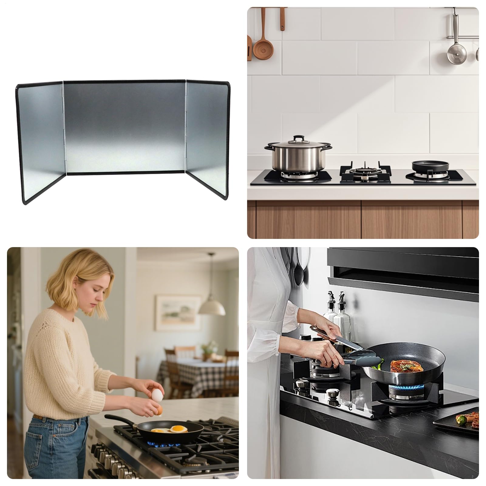 Protector De Salpicaduras Pantalla Antiaspersion | Protector Plegable Aislamiento Térmico Cocina Encimera Pared Alimentos
