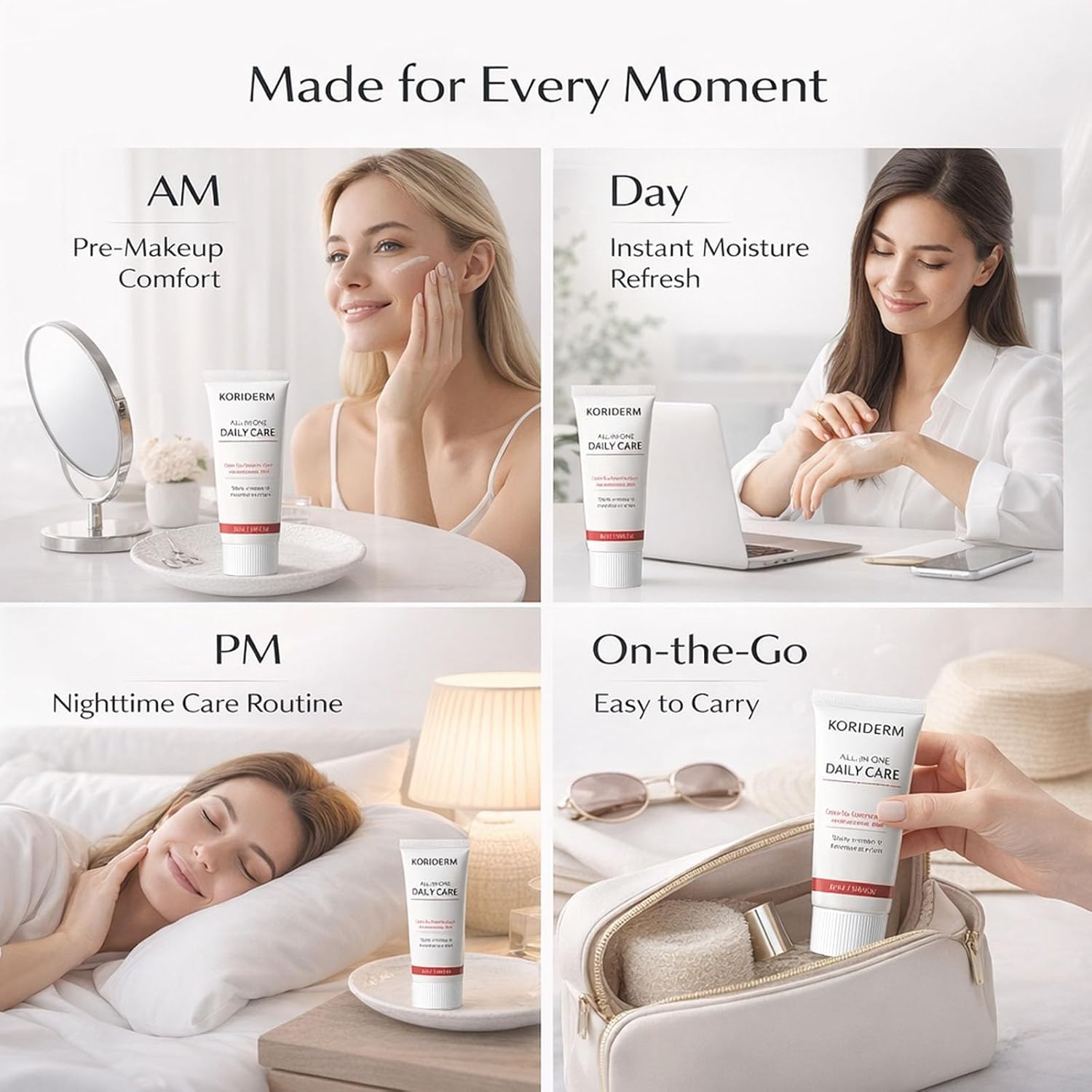 Cream, All-In-One Daily Moisturizing Face Cream with Centella Asiatica (Cica) & Hyaluronic Acid – Lightweight All-in-One Skin Care for Daily Comfort – 50 mL / 1.69 fl oz (3) - Image 4