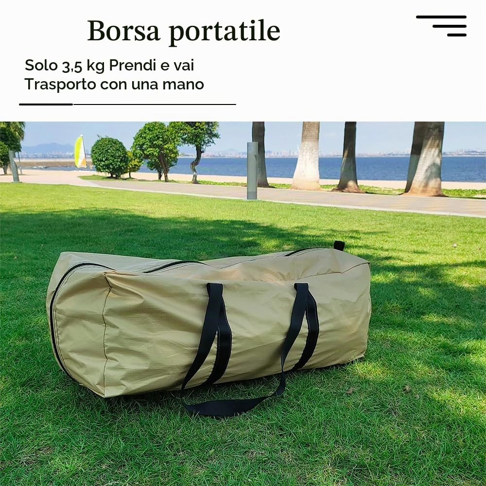 Indiani Tenda Campeggio 4 Posti a Piramide con Asta per Famiglia Tenda Tipi per Esterni Escursionismo Trekking